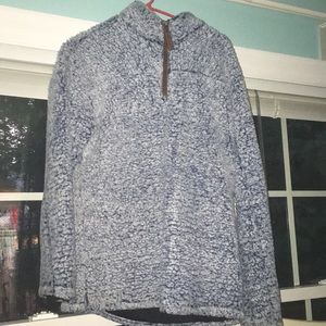 Navy and white Sherpa